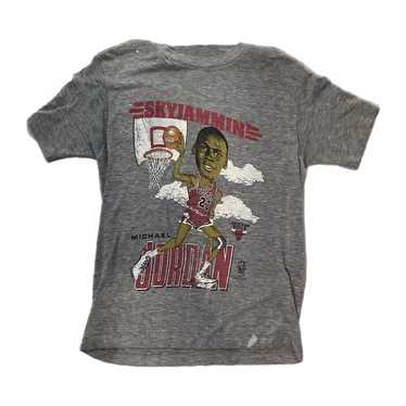 Rare Vintage Gray Tag 80s 90s Nike Air Jordan Basketball T