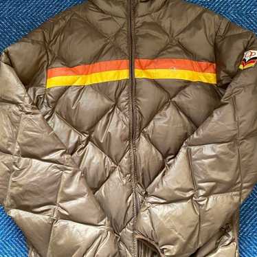 90s Ocean Pacific down jacket brown teck - メルカリ