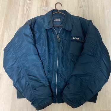 <早いもの勝ち‼️> 90s Schott MA-1 フライトジャケット ネイビー 早いもの勝ち‼️> 90s Schott MA-1 フライトジャケット ネイビー