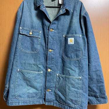 Carhartt 80s デニム チョアコート vintage USA製 80s USA製 carharttカーハート デニム チョアコート