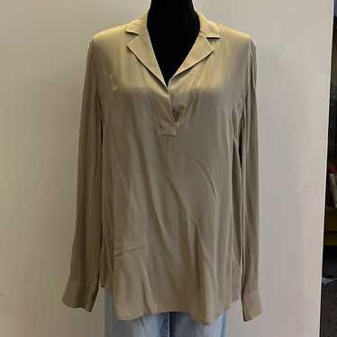 James Perse La Matte Popover Blouse, Size 3 Or L, 