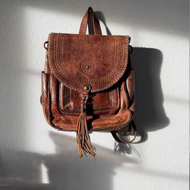 Leather Backpack | Boho Festival Style | Festival-