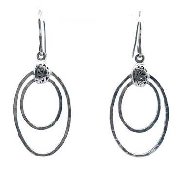 Designer Lois Hill Sterling Silver Scroll Intaglio