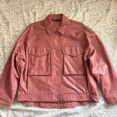 ジャケット・アウター muguet Heart pocket leather jacket pink ジャケット・アウター muguet Heart pocket leather jacket pink
