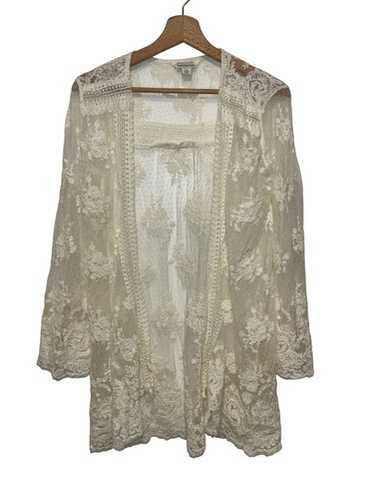 Sundance Cream Open Front Lace Open Romantic Bohem
