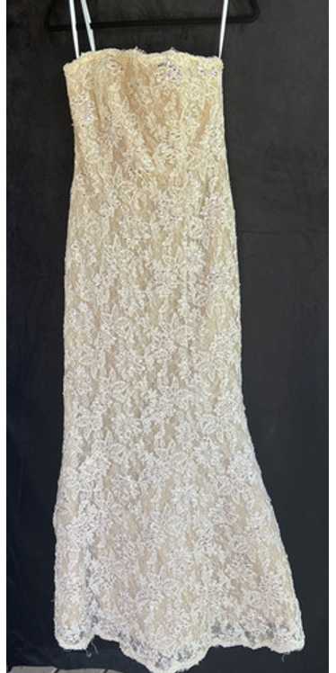 Camille La Vie Strapless Full Gold Lace/Embroidere