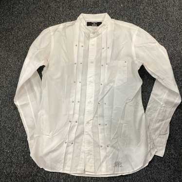 トップス 00s CABANE de ZUCCA Spangles Design Tops Rare!! CABANE de ZUCCA Stripe tee