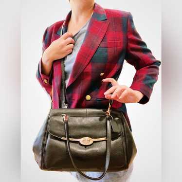 バッグ COACH Madison Madeline East/West Satchel COACH® | Restored Madison Madeline East/West Satchel In Leather