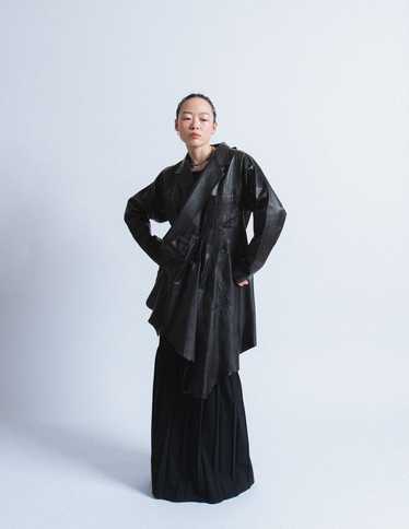 Hooded coat with issey - Gem