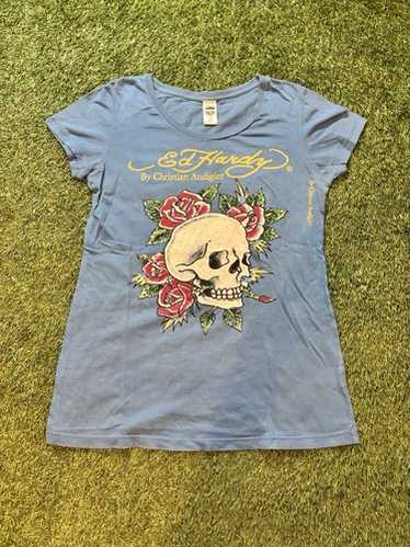ed hardy bedazzled shirt