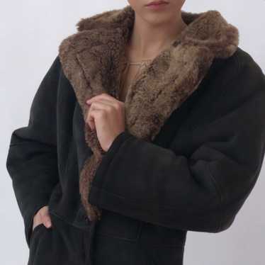 ムートン・ファーコート Giorgio Armani Brown Fur Coat Vintage armani shearling - Gem
