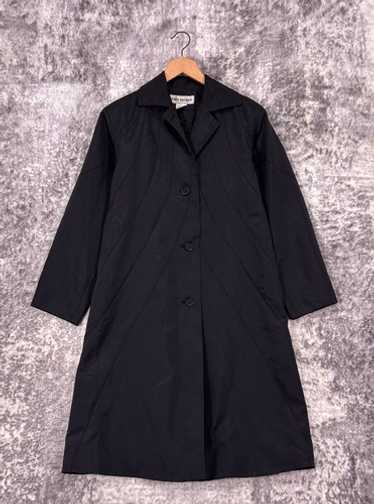 ISSEY MIYAKE ブラック ダブルブレスト トレンチコート サンプル品 ISSEY MIYAKE ブラック トレンチコート ナイロン