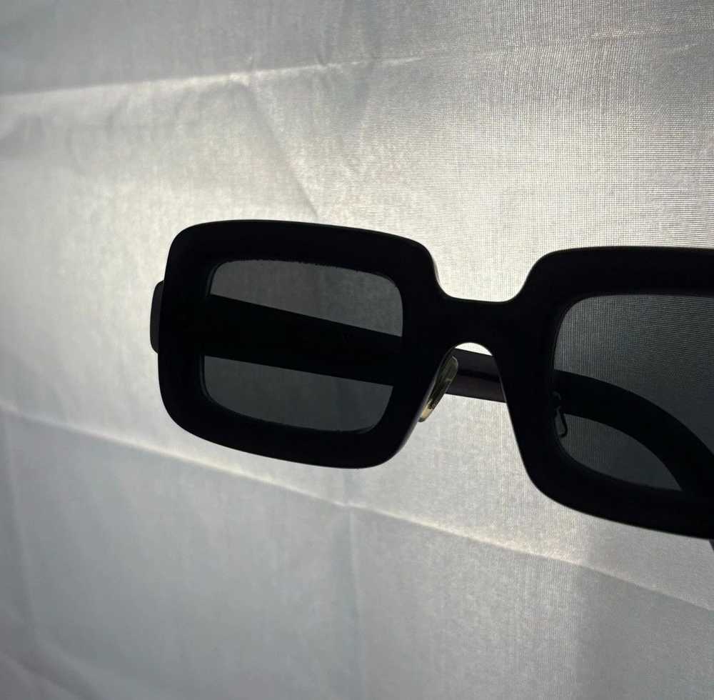 Miu Miu Miu Miu runway rectangle black sunglasses - image 5