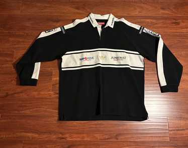 Buy Supreme Chest Stripe Rugby 'Black' - FW24KN88 BLACK | GOAT