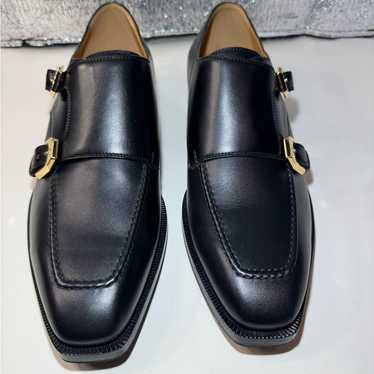 GUCCI グッチ 革靴 モンクストラップ ストレートチップ 386577 Gucci monk strap black - Gem
