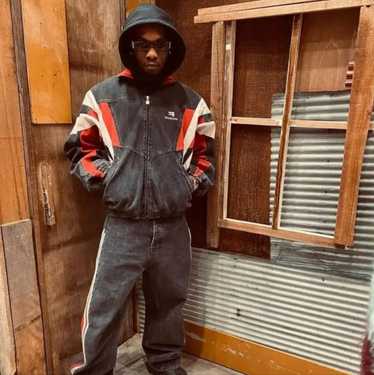 BALENCIAGA Denim Track Jacket（Balenciaga Denim Track Jacket）