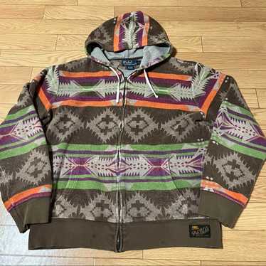 トップス 90s Polo by Ralph Lauren native fleece Vtg 90s POLO Ralph Lauren Superman USA Fleece - Sport Ski