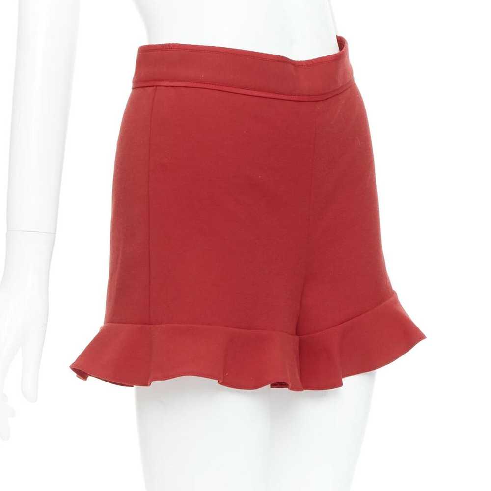 RED VALENTINO★素敵！Lace-up ruffled cotton-blend shorts Red Valentino Garavani Shorts