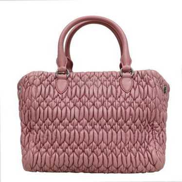 バッグ miumiu matelasse crystal hand bag pink MIU MIU Nappa Matelasse Crystal Flap Clutch Pink 1036021