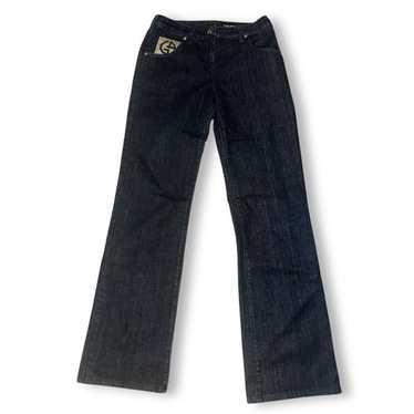 OLD ARMANI デニム y2k Armani Vintage Y2k Men's Big Back Printed Logo Blue Denim