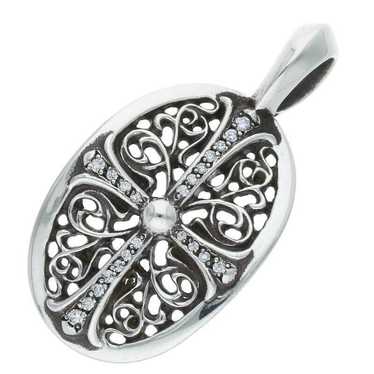 クロムハーツ Classic Oval Pendant Top w/t Pave Diamond クロムハーツ Classic Oval Pendant Top w/t Pave Diamond