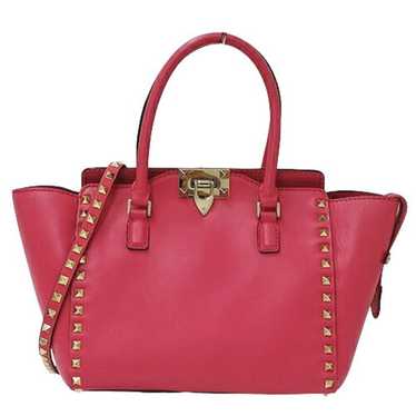 【VALENTINO】Rised Re Handbag ２WAY ハンドバッグ Valentino Bags Rised Re Handbag imitation leather rose