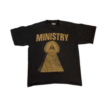 USA製　vintage 90s MINISTRY バンド　Tシャツ 90年代 90s ミニストリー アメリカ製 音楽 ミュージック バンT