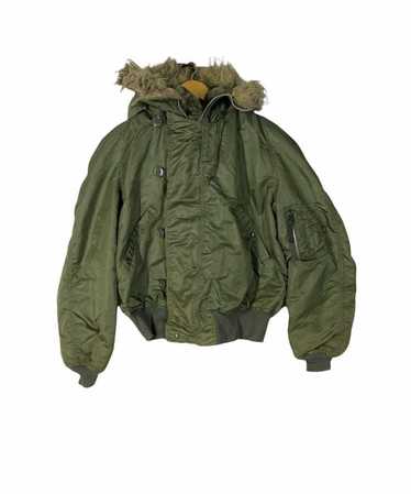 ジャケット・アウター used fade N-2B hooded bomber jacket Vintage Alpha Industries N-2B Short Waist Parka Heritage