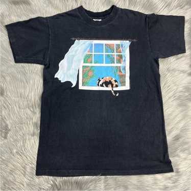 Vintage cat art t - Gem