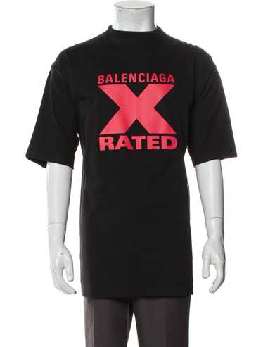 BALENCIAGA X RATED Tシャツ 黒地に赤 半袖 - メルカリ