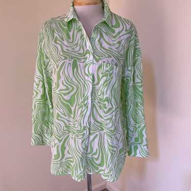 Paloma wool green button - Gem