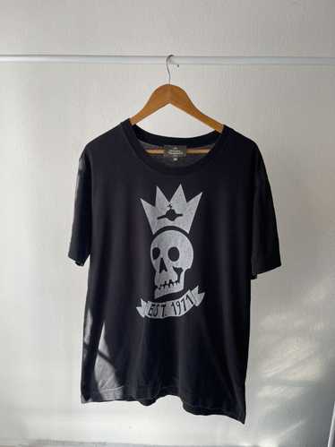 ★Vivienne Westwood★ [Same day]Vivienne Westwood Crown Skul Vivienne Westwood Necklace Skull Stone Orb Silver 40cm IN