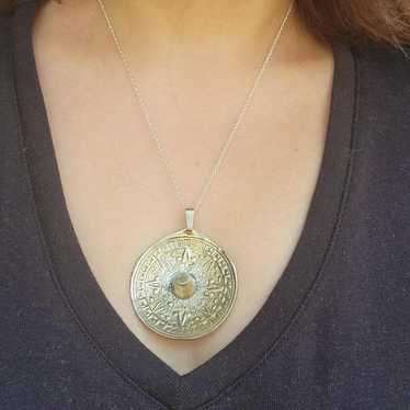 Vintage mexican necklace alpaca - Gem