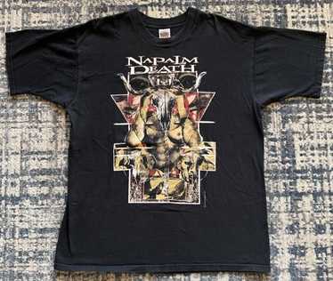 Napalm Death Rise Above ヴィンテージTシャツ L Napalm Death - Campaign for Musical Destruction Tour Shirt +