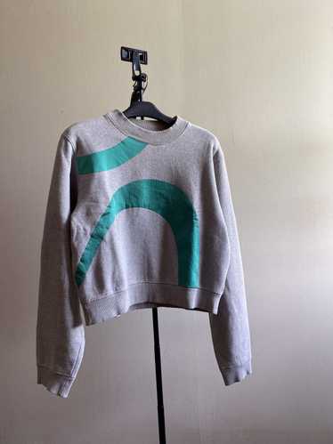 Acne Studios Bird Flower Print Sweatshirt in Pink | Lyst