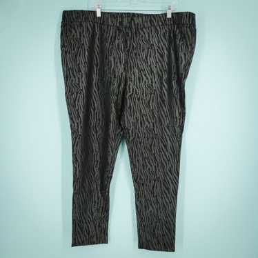 Soft Surroundings Size 2X Black Animal Zebra Print