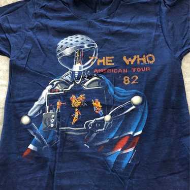vintage the who 1982 tour t shirt - Gem