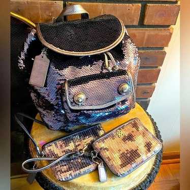 Rare coach poppy sequin - Gem