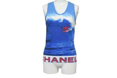 CHANEL シャネル　CCマーク　水着　国旗　レア　新品未使用　40 CHANEL シャネル CCマーク 水着 国旗 レア 新品未使用 40
