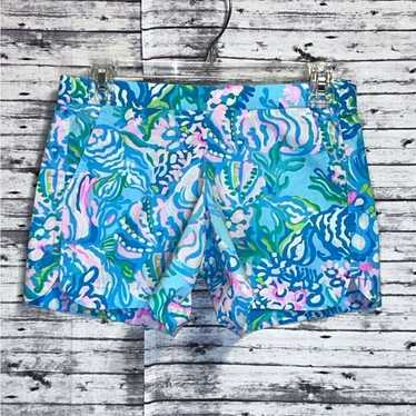 Lilly Pulitzer Ocean View Shorts Aqua La Vista