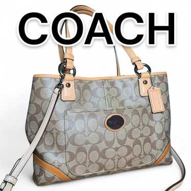 バッグ COACH Signature 2way Tote Shoulder Bag 新品】COACH コーチ バッグ トートバッグ 2WAY ショルダーバッグ
