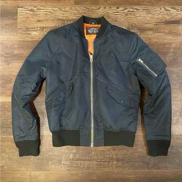 Schott flight jacket/l/nylon/brd/plain - Gem