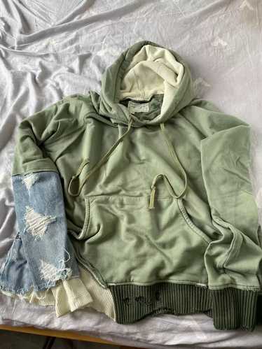 トップス GREG LAUREN SIZE 2 Greg Lauren Distressed Cotton Hoodie | Brown | FARFETCH