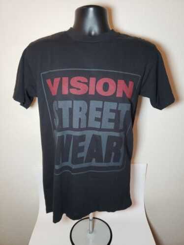 VISION STREET WEAR Tシャツ Lサイズ 1987 デッド　新品 Vintage 1986 / 1987 VISION STREET WEAR Large Black T Shirt