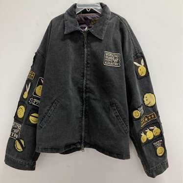 KAPITAL KOUNTRY 14OZ BLACK DENIM LACE-UP 2ND JACKET | TODAY