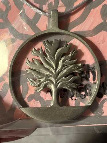 80s SELANGOR PEWTER Vintage tree design necklace - ショップ