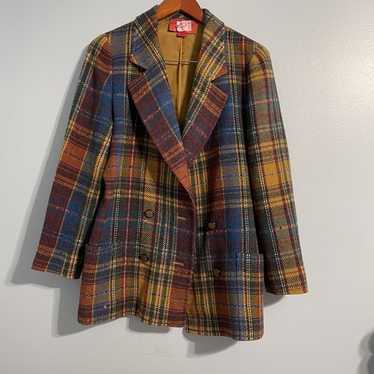 Emanuel ungaro vintage plaid blazer - Gem