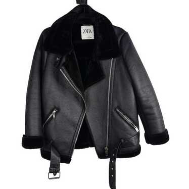 「ZARA KIDS」DOUBLE-FACED BIKER JACKET Zara Kids Girl Double Faced Biker Jacket Black 4341/601 | eBay