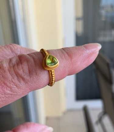 Carolyn Tyler 18K Gold Peridot ring