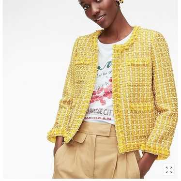 J. Crew Collection Yellow Metallic Lady Jacket in 